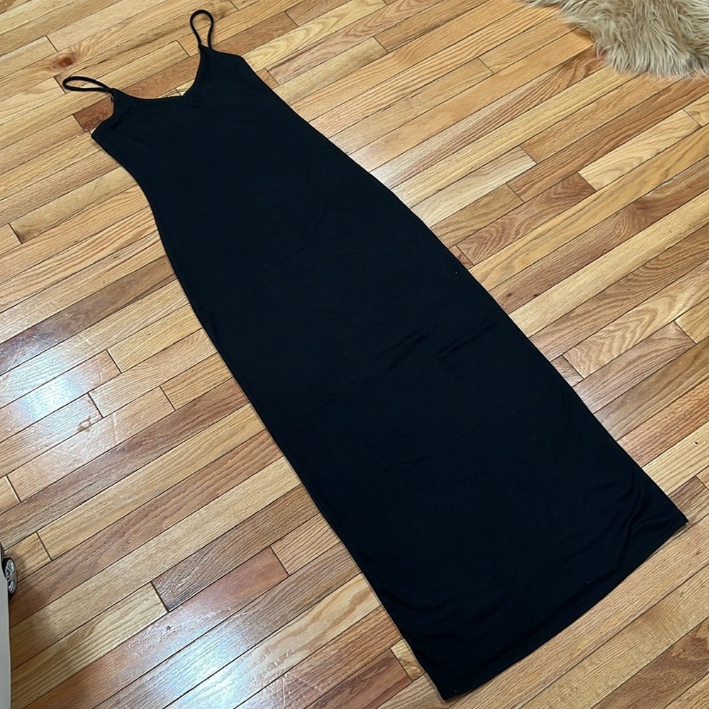 NWT❤️Junior Black Spaghetti Strap Dress